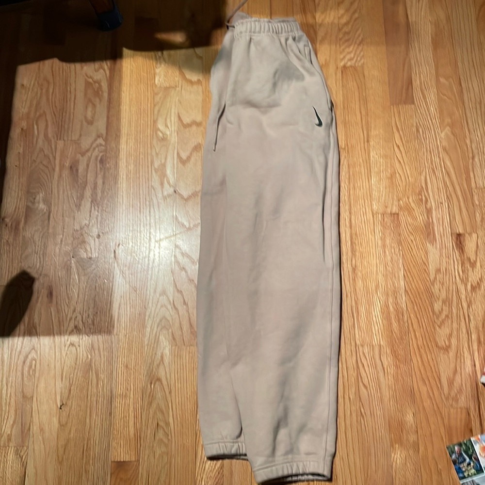 Nike X Billie Eilish tan sweats collaboration